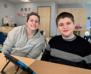 Children with autism at The New England Center for Children